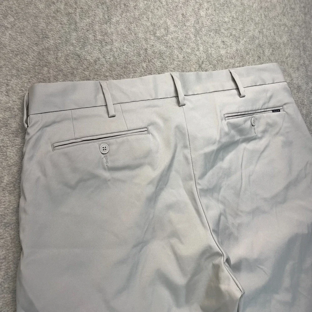 Polo Ralph Lauren Mens Chino Trouser Pants‎ Khaki Stretch Classic Fit Golf 36x32